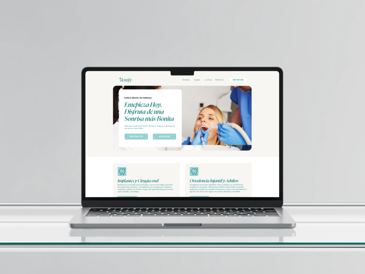 Diseño de páginas web para dentistas en Terrassa